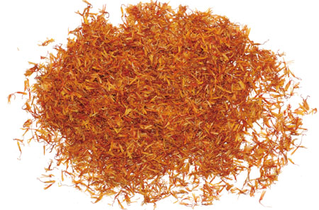 紅花：活血通經(jīng)，散瘀止痛
